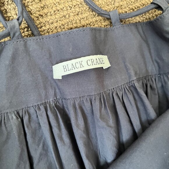 Black Crane strappy sun dress - Picture 5 of 12